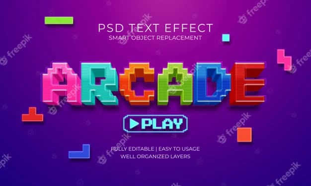 arcade game text effect 220076 68