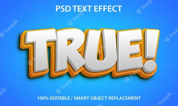 editable text effect true premium 221972 218