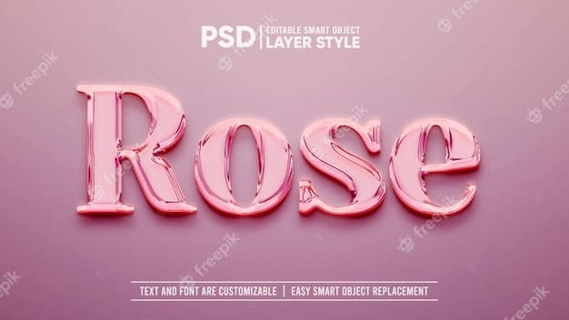 rose gold luxury smart object layer effect 128685 172