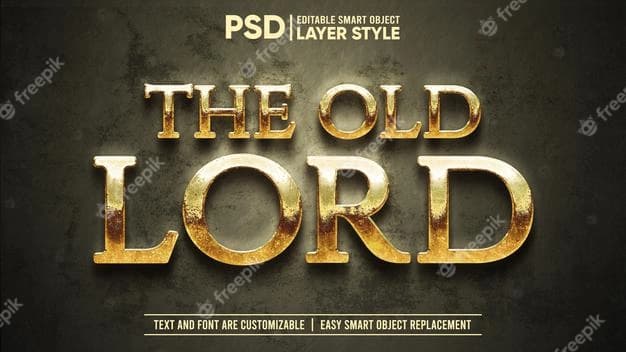 rusty gold medieval old lord dramatic editable smart object layer style text effect 128685 232