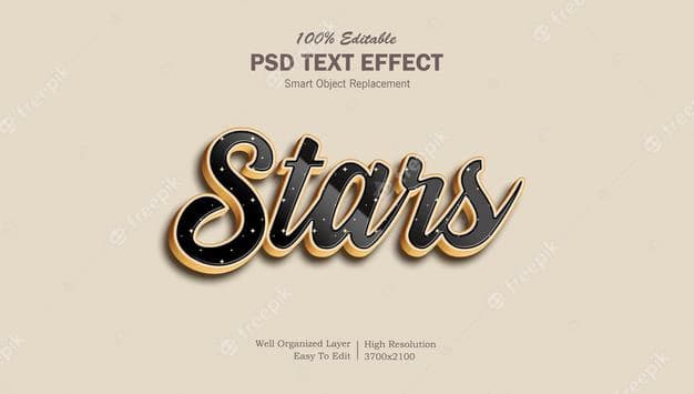 stars stylish psd text effect editable 217382 112