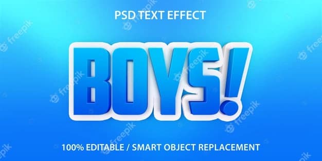 text effect boys template 221972 353