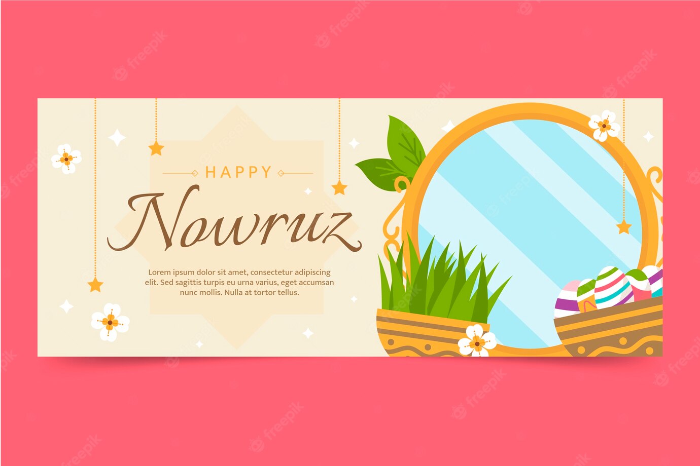watercolor happy nowruz horizontal banner 23 2149272642