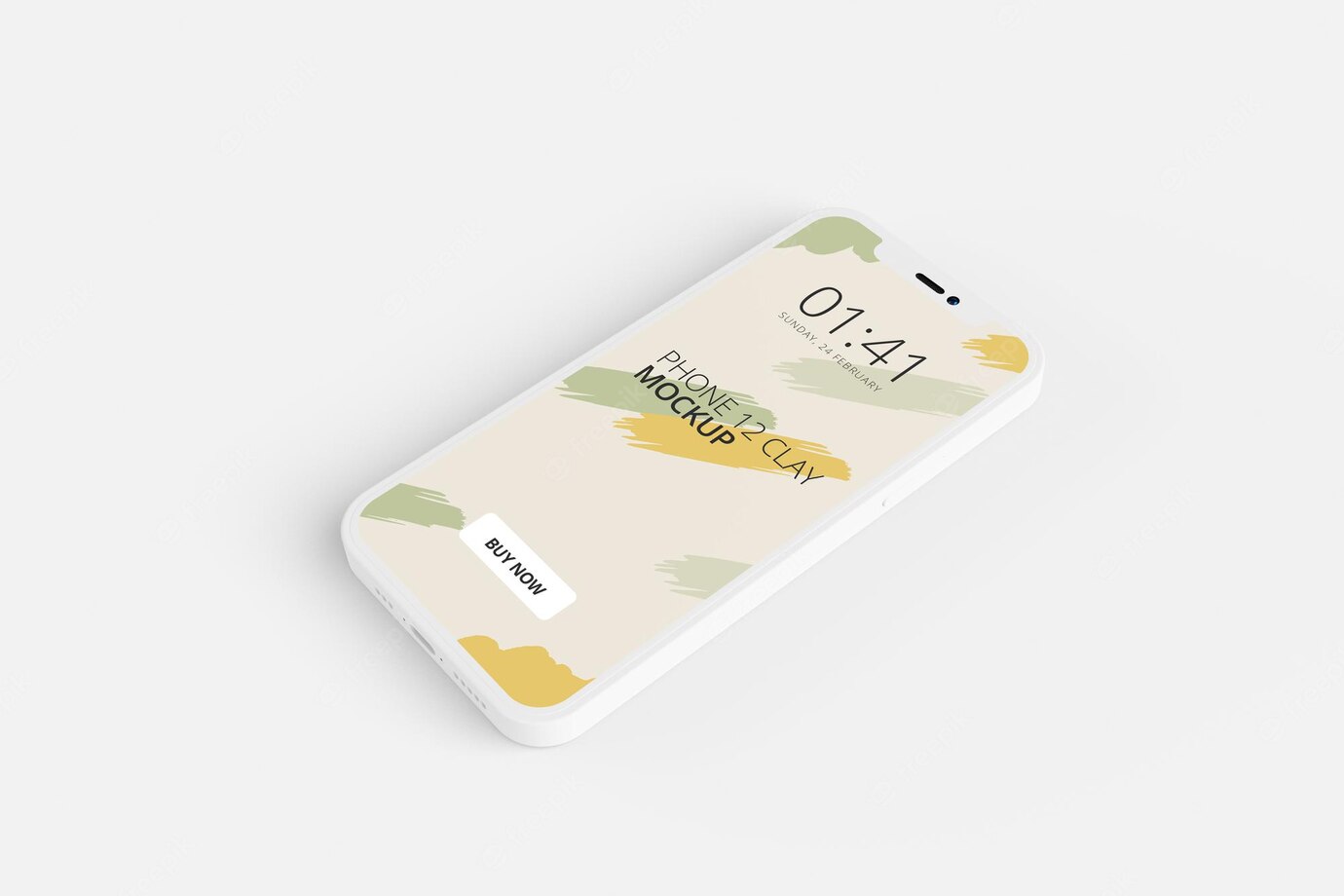 clay phone screen mockup design isolated 322208 108