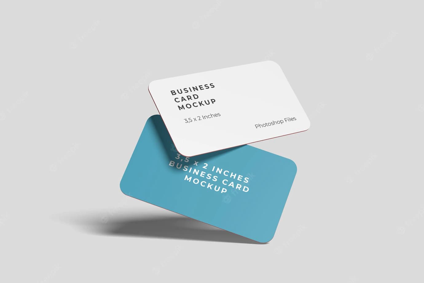 rounded business cards mockup 7838 424