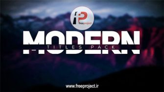 FreeProject Modern Intro Titles Pack lll AE231