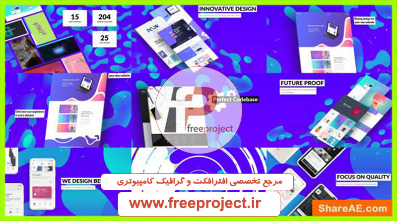 پروژه موکاپ تبلیغات کسب و کار طراحی وب سایت