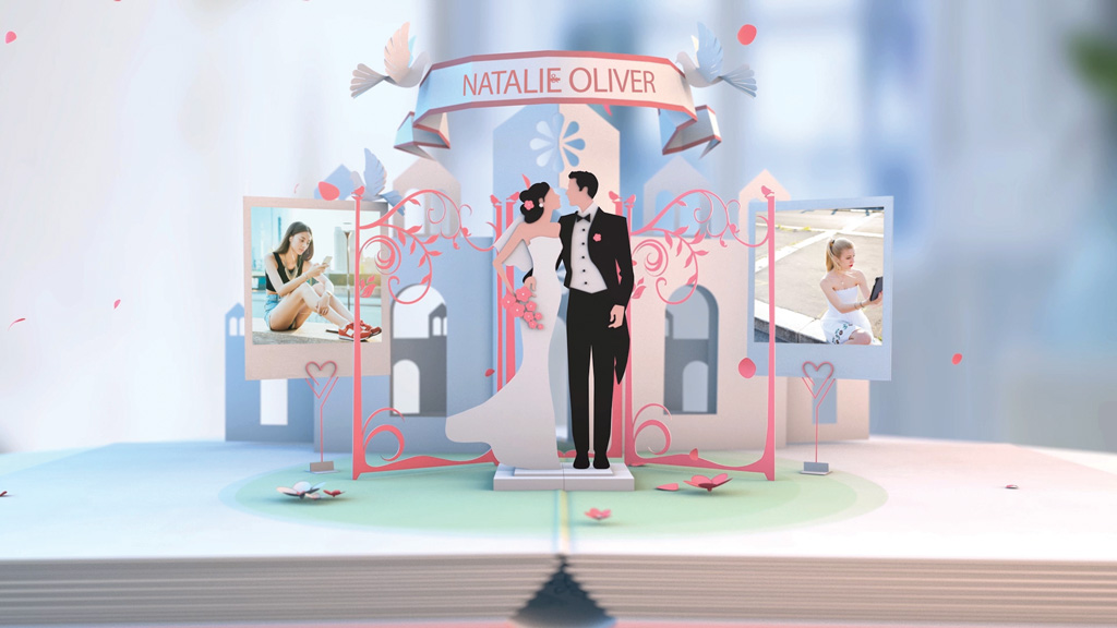 پروژه افترافکت برای ساخت آلوم سه بعدی عکس عروسی