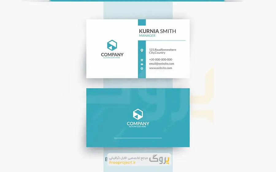 موکاپ کارت ویزیت مینیمال لایه باز