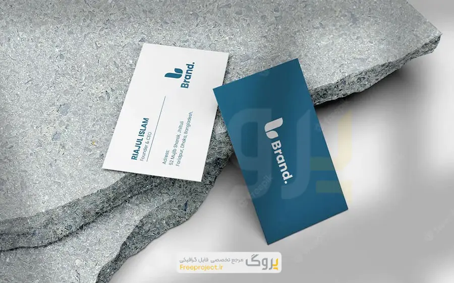 موکاپ کارت ویزیت مدرن و شیک